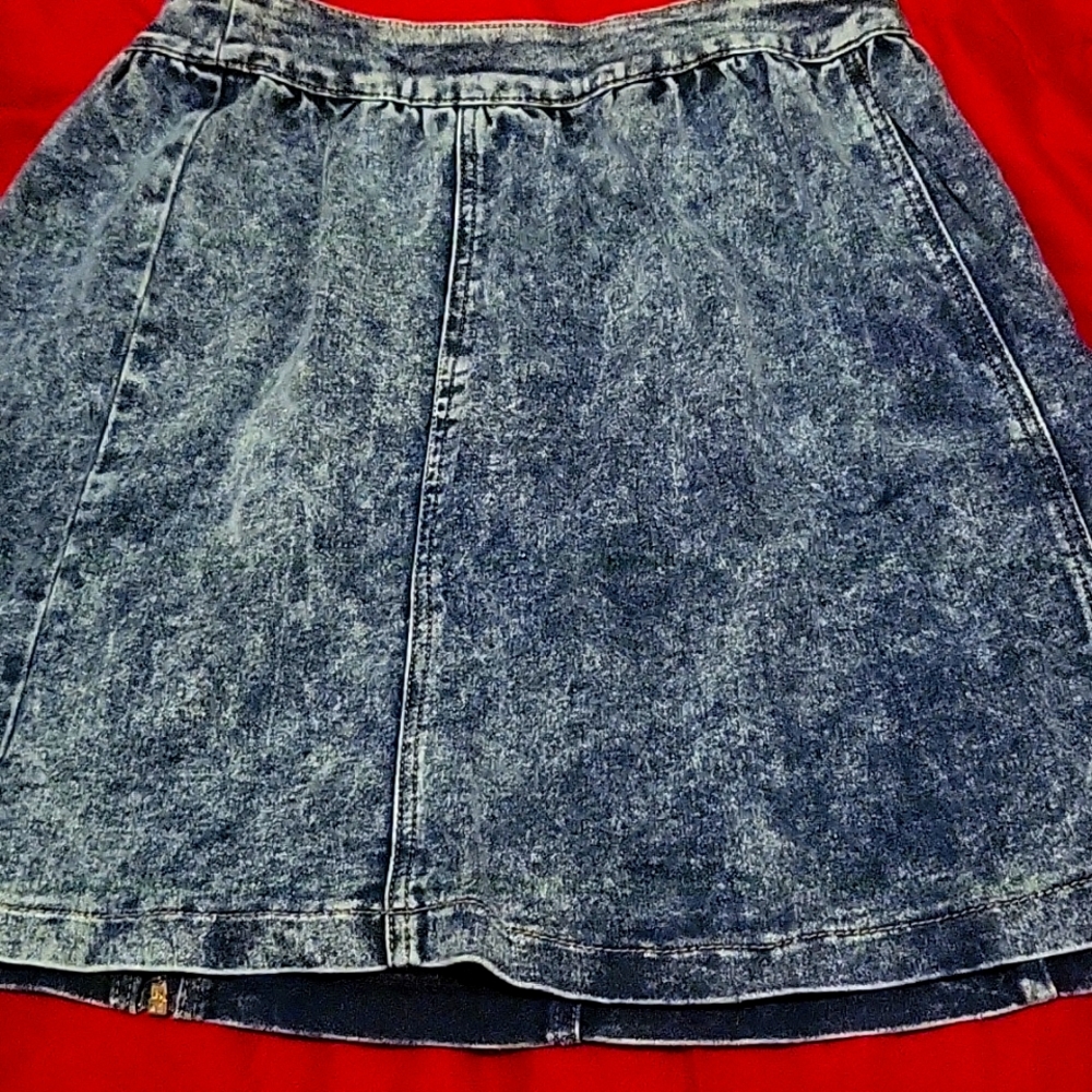 Large Wet Seal Denim Mini Skirt